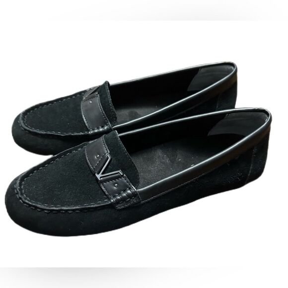 Vionic Hilo Loafer Womens 9 Flats Black Suede Leather Slip On Shoes Honor - Picture 3 of 7